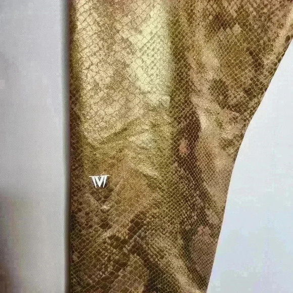 IVL Collective Bronze Snakeskin Legging/bra Set Size 8 - Picture 7 of 11